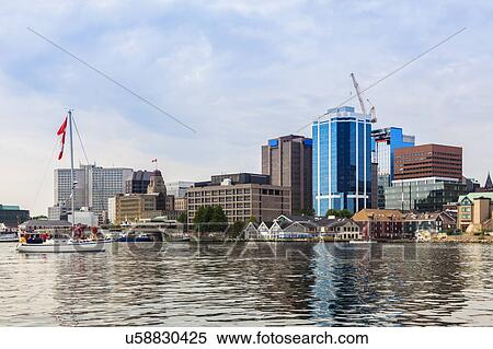 Canada, Nova Scotia, Halifax, Architecture on coastline View Large Photo Image Stock Photography - Canada, Nova Scotia, Halifax, Architecture on coastline. Fotosearch