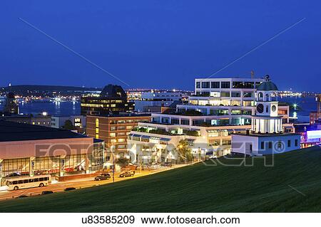 Stock Photo - Canada, Nova Scotia, Halifax, Town Clock. Fotosearch