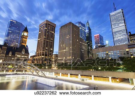 Canada, Ontario, Toronto, Modern architecture with tower of Old City Hall View Large Photo Image Stock Image - Canada, Ontario, Toronto, Modern architecture with tower of Old City Hall. Fotosearch
