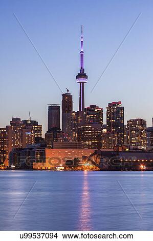 Picture - Canada, Ontario, Toronto, Skyscrapers and spire. Fotosearch