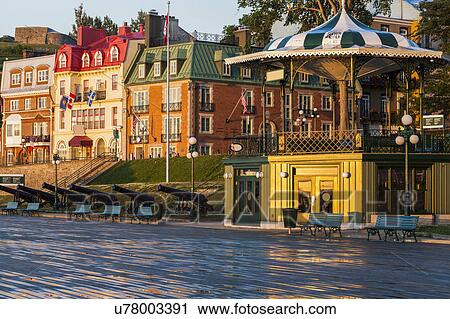 Stock Image - Canada, Quebec, Quebec City, Old architecture. Fotosearch