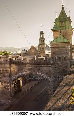 Canada, Quebec, Quebec City, Old architecture View Large Photo Image Stock Photo - Canada, Quebec, Quebec City, Old architecture. Fotosearch