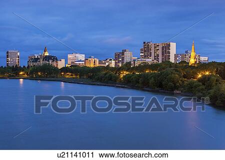 Canada, Saskatchewan, Saskatoon, Town by river View Large Photo Image Stock Image - Canada, Saskatchewan, Saskatoon, Town by river. Fotosearch