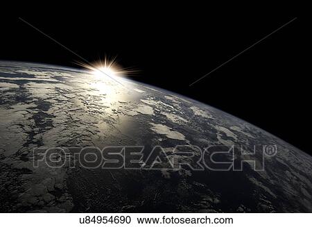 Stock Image - Earth from space. Fotosearch