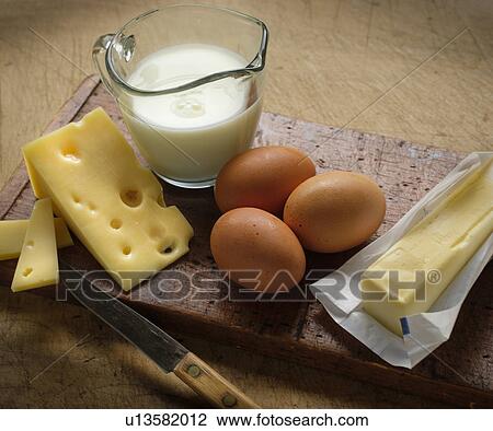 Eggs, cheese and cream for breakfast View Large Photo Image Stock Image - Eggs, cheese and cream for breakfast. Fotosearch