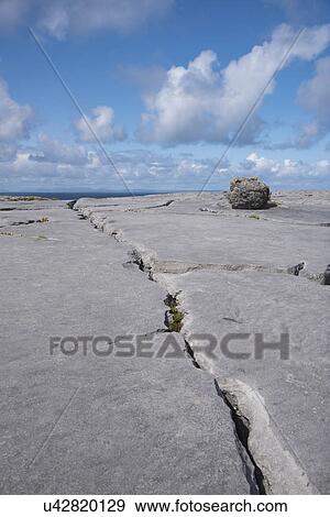 Ireland, Clare County, Burren, Limestone landscape View Large Photo Image Stock Photo - Ireland, Clare County, Burren, Limestone landscape. Fotosearch