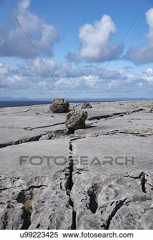 Ireland, Clare County, Burren, Limestone landscape View Large Photo Image Stock Photography - Ireland, Clare County, Burren, Limestone landscape. Fotosearch