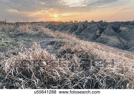 Ukraine, Dnepropetrovsk region, Dnepropetrovsk city, Landscape with dry grass at sunset View Large Photo Image Stock Photo - Ukraine, Dnepropetrovsk region, Dnepropetrovsk city, Landscape with dry grass at sunset. Fotosearch