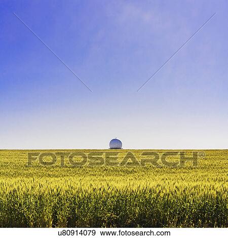 Ukraine, Dnepropetrovsk region, Dnepropetrovsk city, Radar in middle of field of wheat View Large Photo Image Stock Photo - Ukraine, Dnepropetrovsk region, Dnepropetrovsk city, Radar in middle of field of wheat. Fotosearch