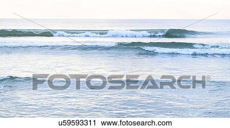 Stock Image - USA, Florida, Ocean waves. Fotosearch
