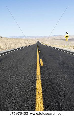 USA, Nevada, Highway 50, Clear sky over empty road View Large Photo Image Stock Image - USA, Nevada, Highway 50, Clear sky over empty road. Fotosearch