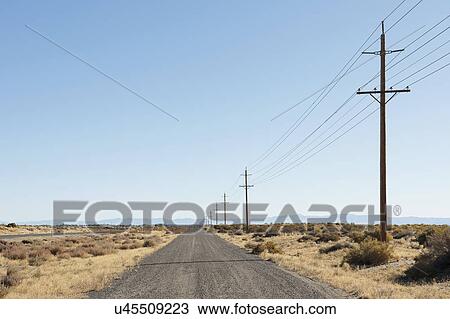 USA, Nevada, Highway 50, Electricity pylons next to road View Large Photo Image Stock Image - USA, Nevada, Highway 50, Electricity pylons next to road. Fotosearch