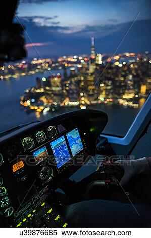 USA, New York, New York City, City at night seen from helicopter View Large Photo Image Stock Photography - USA, New York, New York City, City at night seen from helicopter. Fotosearch