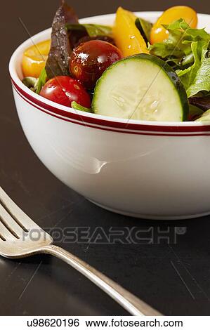 Vegetable salad View Large Photo Image Stock Photograph - Vegetable salad. Fotosearch