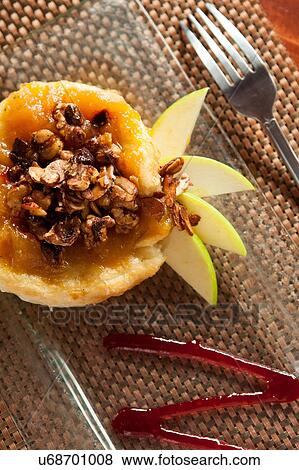 Apple and brie appetizer View Large Photo Image Stock Photo - Apple and brie appetizer. Fotosearch