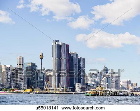 Australia, New South Wales, Sydney, City skyline with skyscrapers View Large Photo Image Stock Image - Australia, New South Wales, Sydney, City skyline with skyscrapers. Fotosearch