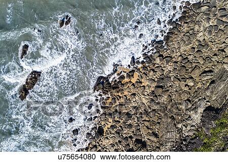 Stock Image - Australia, Queensland, Aerial view of coastline. Fotosearch