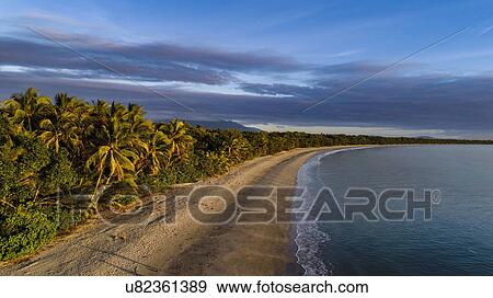 Australia, Queensland, Coastline at dusk View Large Photo Image Stock Photo - Australia, Queensland, Coastline at dusk. Fotosearch