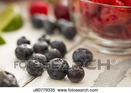Stock Photography - Close-up of blueberries. Fotosearch