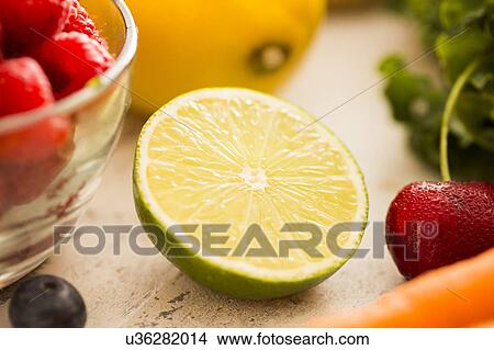 Close-up of halved lime View Large Photo Image Picture - Close-up of halved lime. Fotosearch