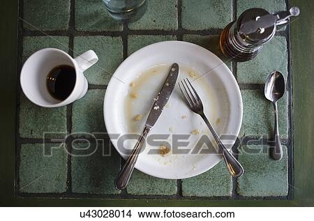 Empty plate with fork and knife View Large Photo Image Picture - Empty plate with fork and knife. Fotosearch