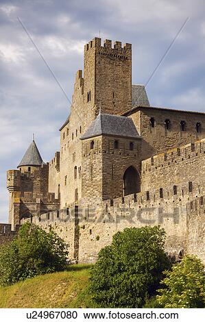 France, Occitanie, Carcassonne, Carcassonne medieval citadel View Large Photo Image Stock Image - France, Occitanie, Carcassonne, Carcassonne medieval citadel. Fotosearch