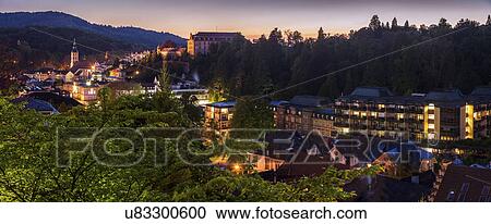 Stock Image - Germany, Baden-Wurttemberg, Architecture of Baden-Baden. Fotosearch