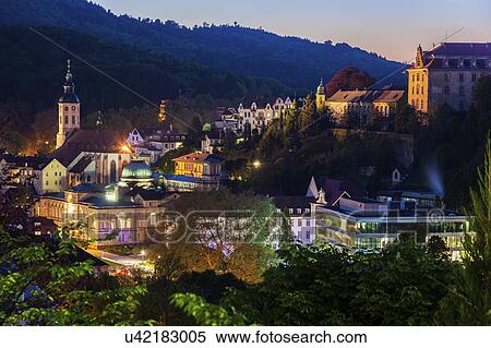 Stock Photography - Germany, Baden-Wurttemberg, Architecture of Baden-Baden. Fotosearch