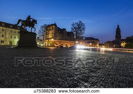 Stock Image - Germany, Thuringia, Weimar, Empty Place of Democracy. Fotosearch