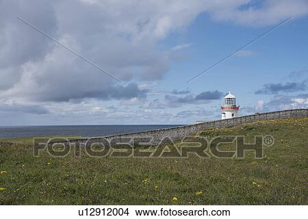 Picture - Ireland, County Donegal, Lighthouse at Saint Johns Point. Fotosearch