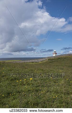 Ireland, County Donegal, Lighthouse at Saint Johns Point View Large Photo Image Stock Image - Ireland, County Donegal, Lighthouse at Saint Johns Point. Fotosearch