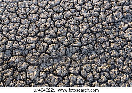 Stock Photography - Overhead view of cracked desert. Fotosearch
