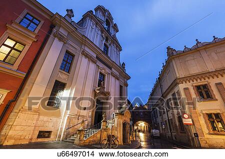 Picture - Poland, Malopolskie Province, Krakow, Church of Transfiguration of Our Lord. Fotosearch