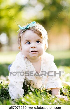 Portrait of girl toddler (12-17 months) View Large Photo Image Stock Image - Portrait of girl toddler (12-17 months). Fotosearch