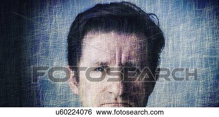 Stock Photograph - Portrait of mature man. Fotosearch