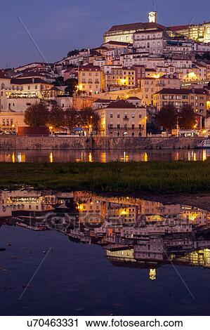 Portugal, Centro Region, Coimbra, Panorama of Coimbra across Mondego River View Large Photo Image Stock Image - Portugal, Centro Region, Coimbra, Panorama of Coimbra across Mondego River. Fotosearch