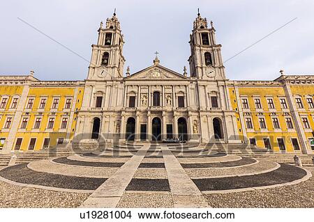 Portugal, Lisbon Region, Mafra, Mafra National Palace View Large Photo Image Picture - Portugal, Lisbon Region, Mafra, Mafra National Palace. Fotosearch