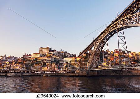 Portugal, Norte, Porto, Luiz I Bridge View Large Photo Image Picture - Portugal, Norte, Porto, Luiz I Bridge. Fotosearch