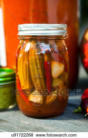 Stock Photo - Preserves in jar. Fotosearch