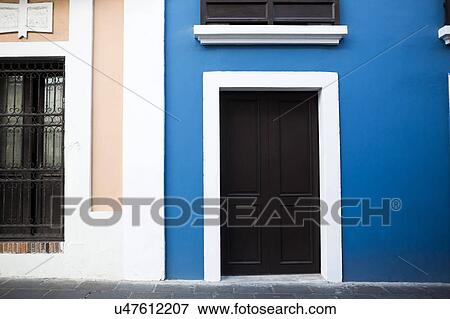 San Juan, Puerto Rico, Old town with colorful buildings View Large Photo Image Stock Photo - San Juan, Puerto Rico, Old town with colorful buildings. Fotosearch