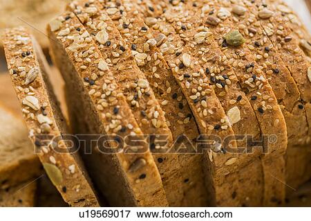 Stock Photo - Sliced brown bread. Fotosearch