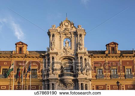 Stock Image - Spain, Seville, Palacio San Telmo. Fotosearch