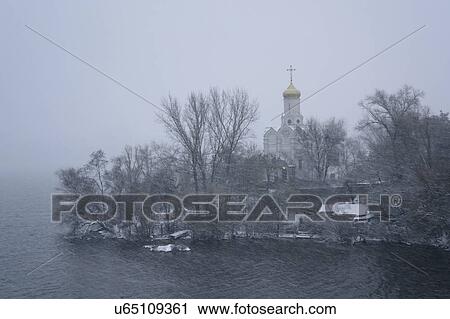 Ukraine, Dnepropetrovsk Region, Dnepropetrovsk city, Church by river at foggy dawn View Large Photo Image Stock Image - Ukraine, Dnepropetrovsk Region, Dnepropetrovsk city, Church by river at foggy dawn. Fotosearch