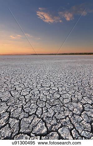Stock Photography - Ukraine, Dnepropetrovsk Region, Novomoskovskiy District, Lake Soleniy Lyman, Desert at sunset. Fotosearch