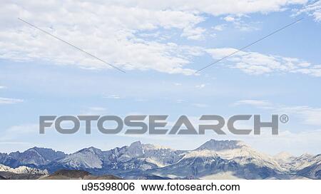 Stock Photograph - USA, California, Bishop, Mountain landscape. Fotosearch