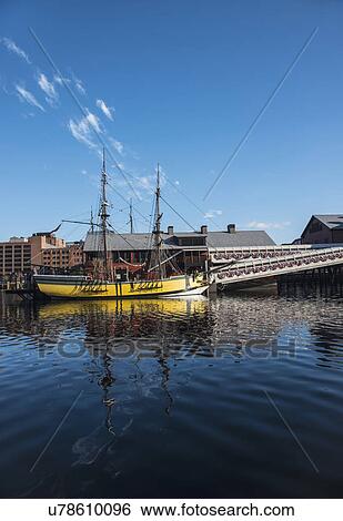 USA, Massachusetts, Boston, Tall ship in Fort Point Channel View Large Photo Image Stock Photograph - USA, Massachusetts, Boston, Tall ship in Fort Point Channel. Fotosearch