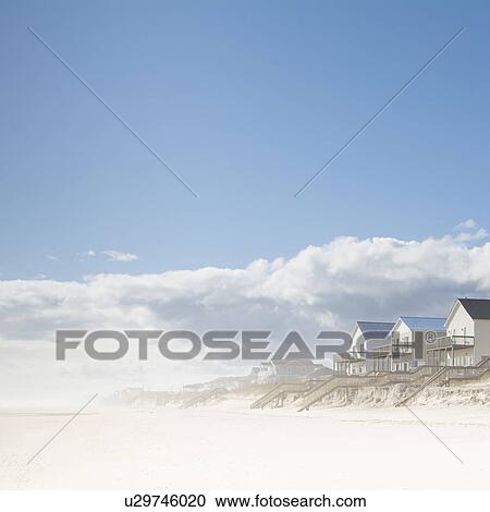 USA, NC, Surf City, Topsail Beach, Cottages on beach View Large Photo Image Stock Image - USA, NC, Surf City, Topsail Beach, Cottages on beach. Fotosearch
