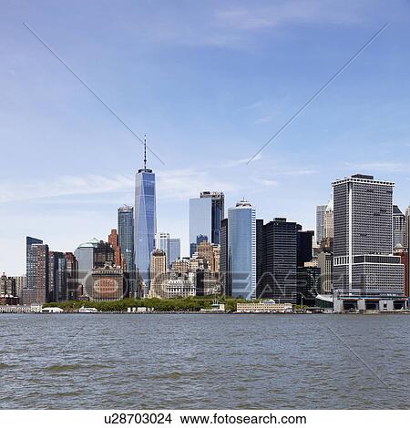 USA, New York State, New York City, Manhattan skyline View Large Photo Image Picture - USA, New York State, New York City, Manhattan skyline. Fotosearch