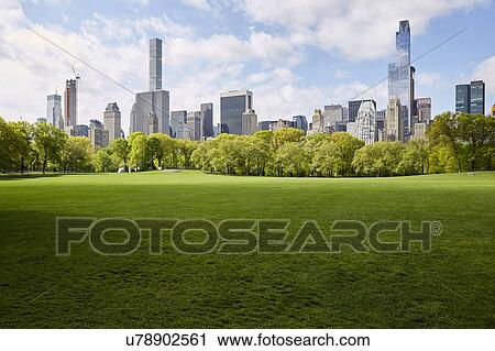 USA, New York State, New York City, Manhattan skyline with Central park in foreground View Large Photo Image Stock Image - USA, New York State, New York City, Manhattan skyline with Central park in foreground. Fotosearch