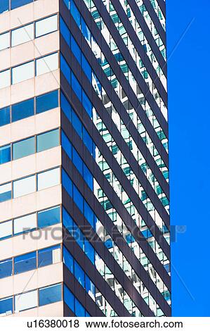 USA, New York State, New York City, Detail of office building facade View Large Photo Image Stock Photo - USA, New York State, New York City, Detail of office building facade. Fotosearch